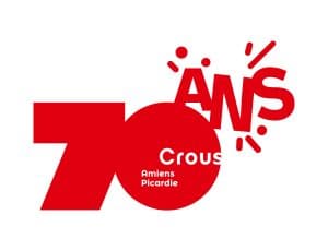 CROUS REGION LOGO 70 ANS EXE RVB AMIENS PICARDIE