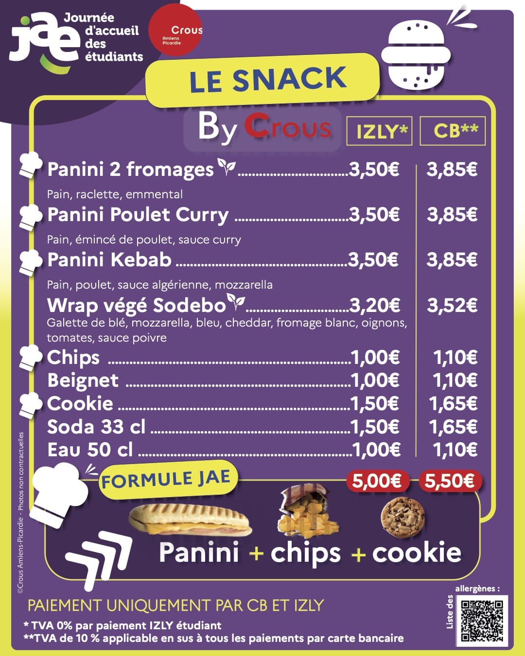 Insta panneau snack